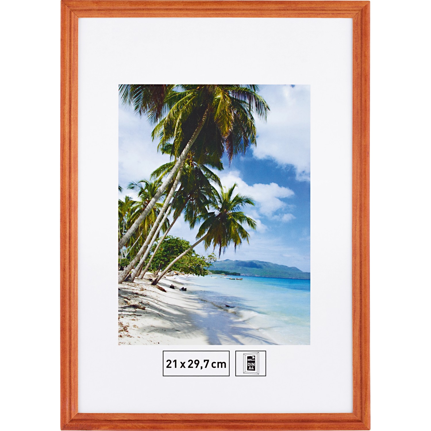 Bild von Holzbilderrahmen Erle Gerillt 21 cm x 29,7 cm