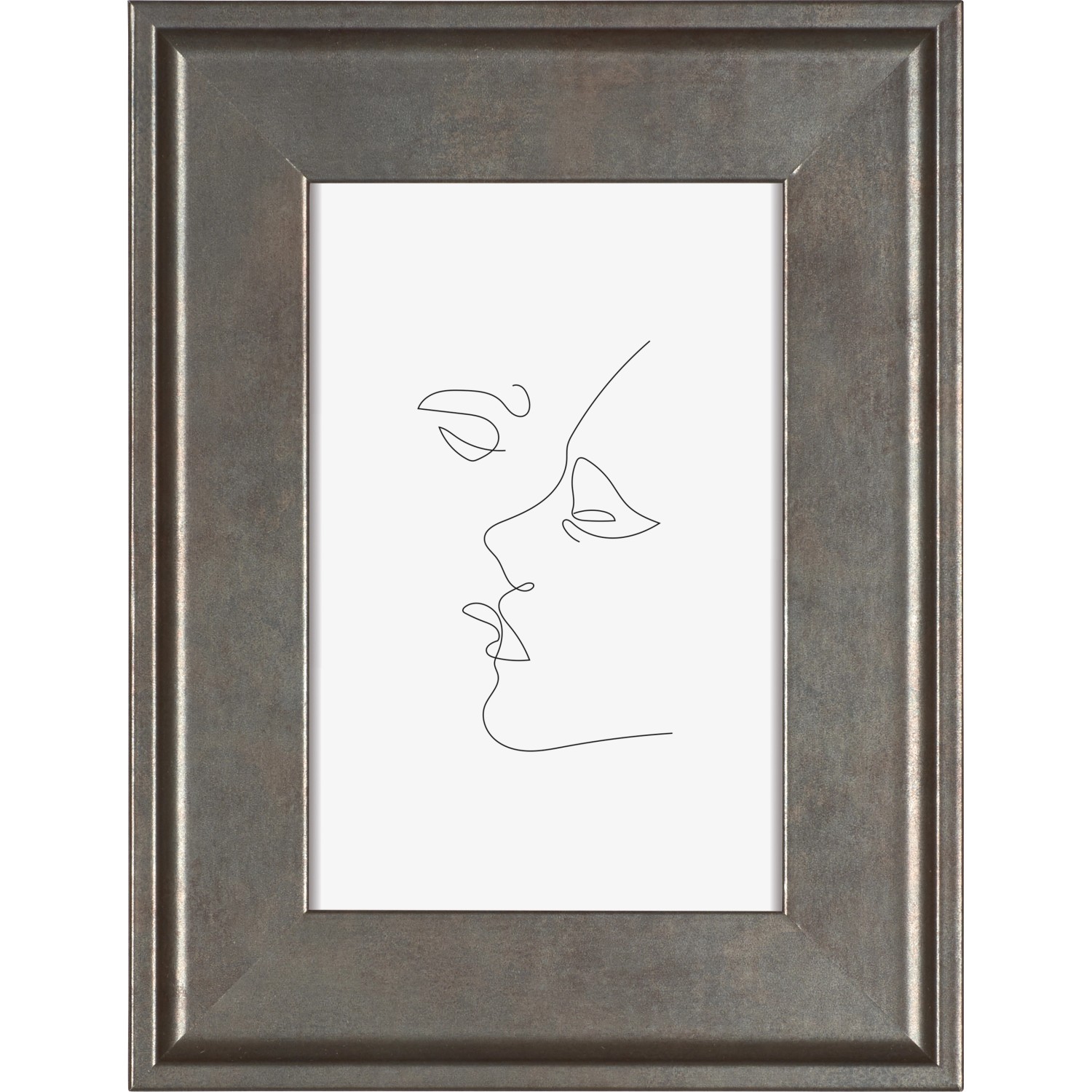 Bild von MDF-Bilderrahmen Venezia FSC Silber 10 cm x 15 cm