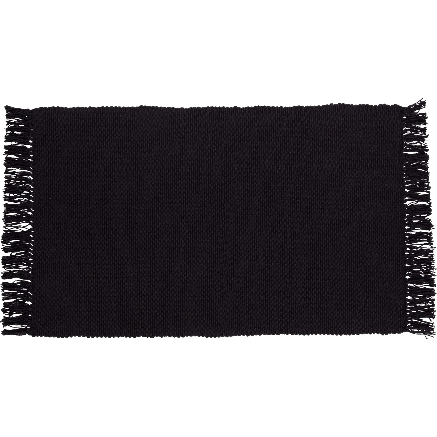 Bild von OBI Baumwoll Teppich Uni Anthrazit 50 x 80 cm