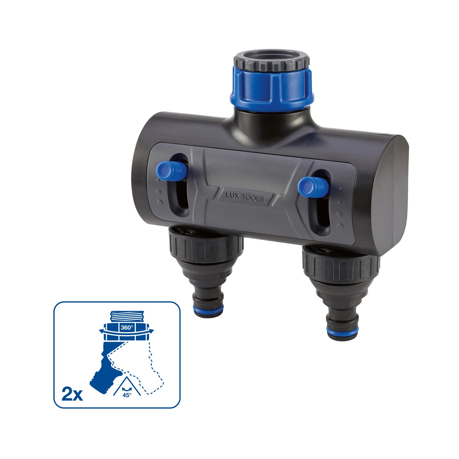 Bild von LUX 2-Wege-Verteiler 26,4 mm (G 3/4) auf 33,3 mm (G 1)