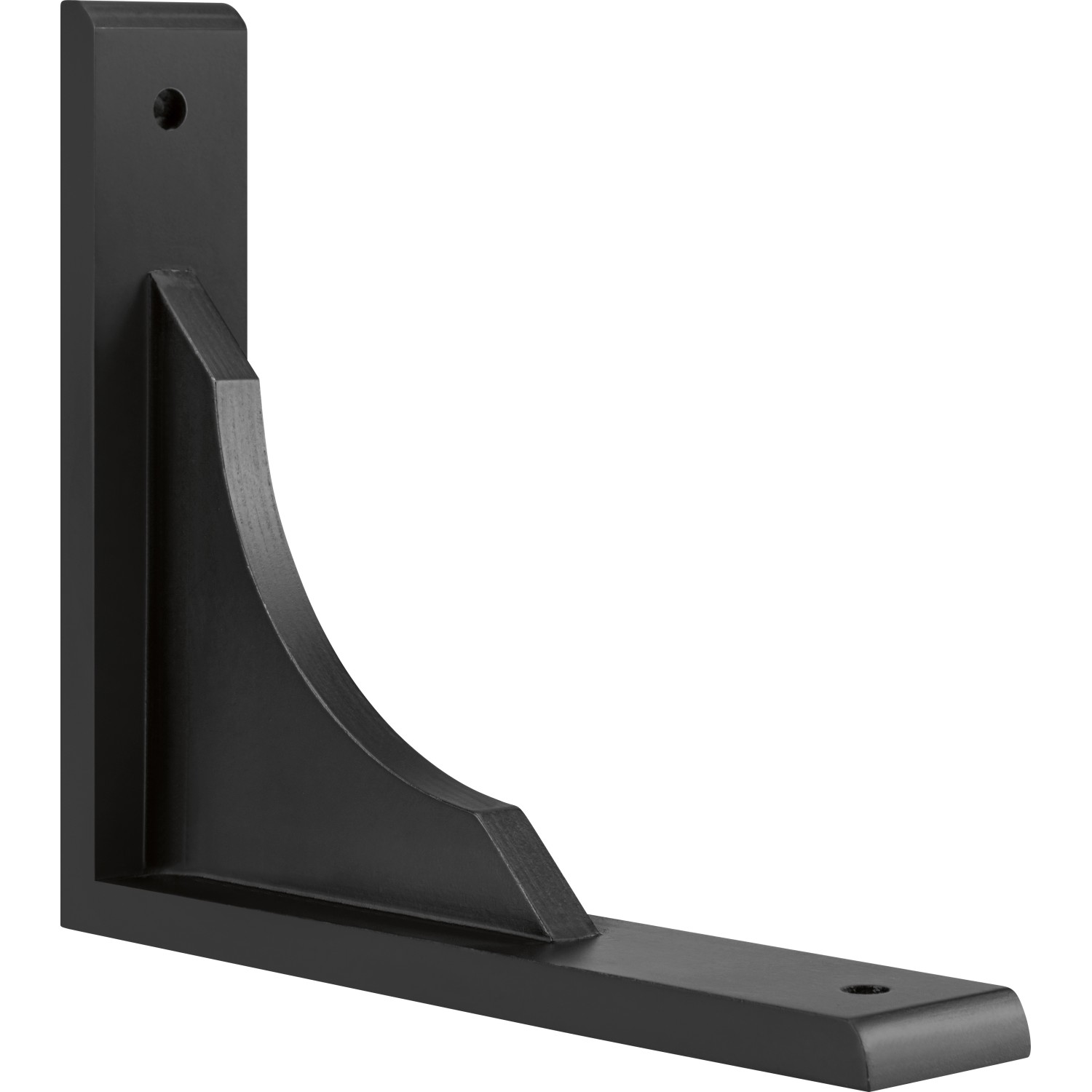 Bild von Holz-Regalwinkel 22 cm x 18 cm x 4 cm Schwarz