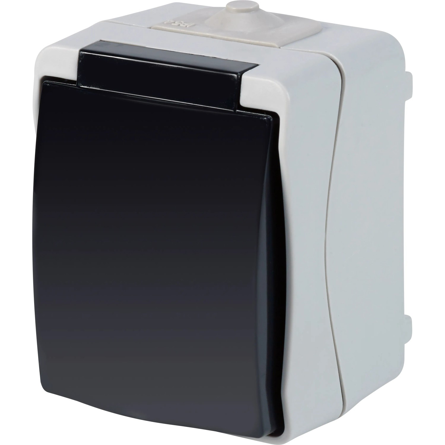 Bild von Feuchtraum Steckdose 1-fach IP54 Grau
