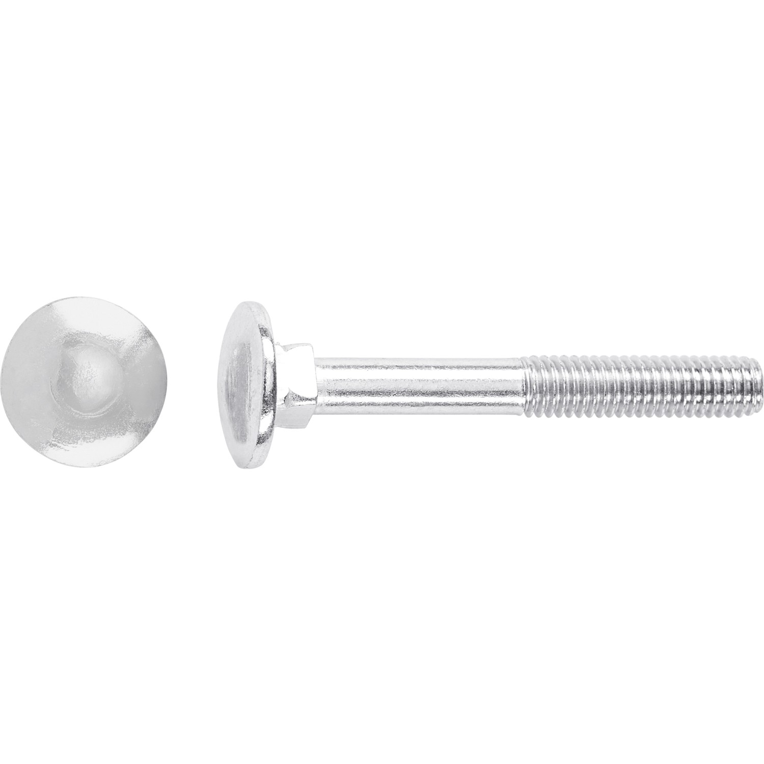 Bild von LUX Schlossschraube M5 x 30 mm Verzinkt Teilgewinde 100 Stück