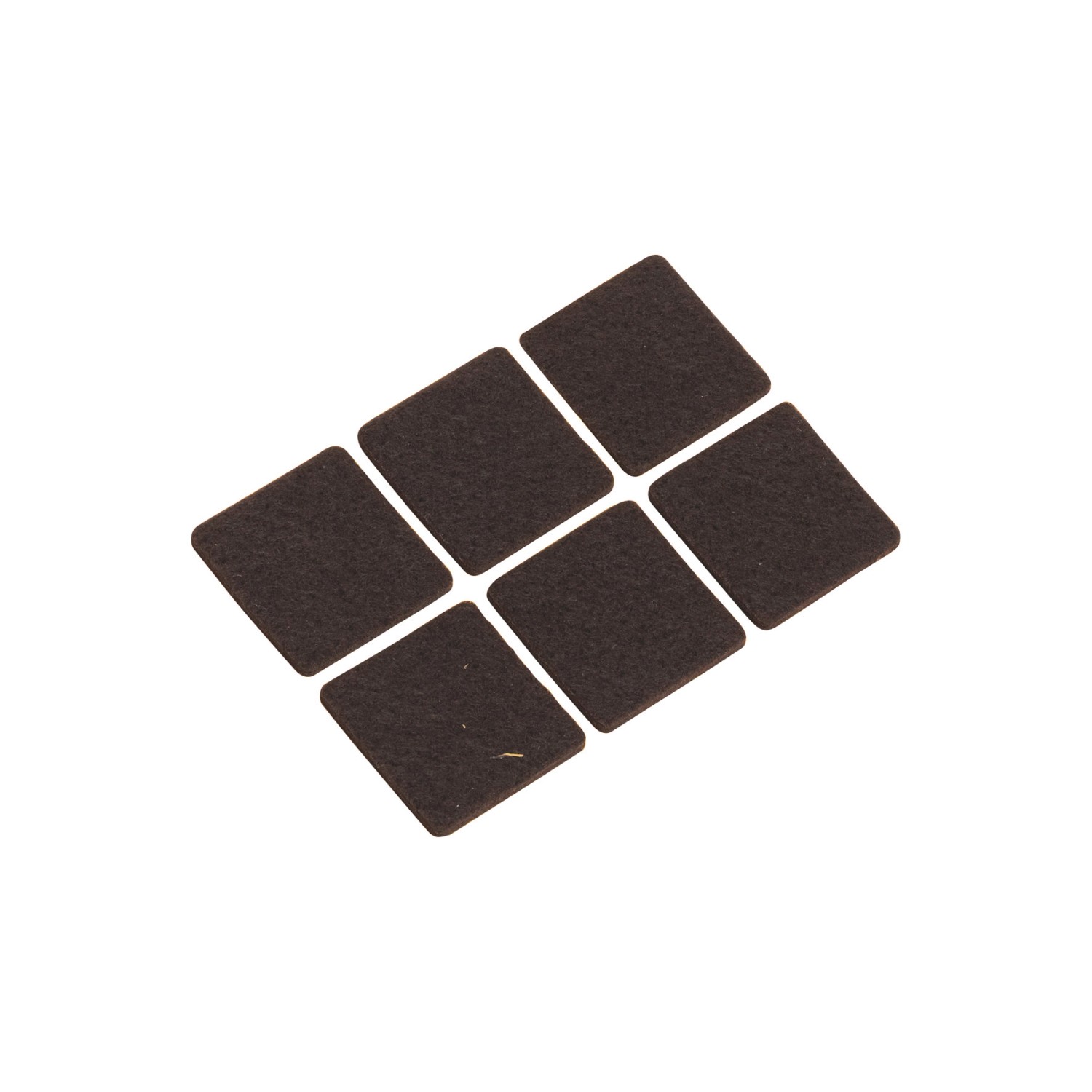 Bild von Filzgleiter Selbstklebend 32 mm x 32 mm 6 Stück Braun