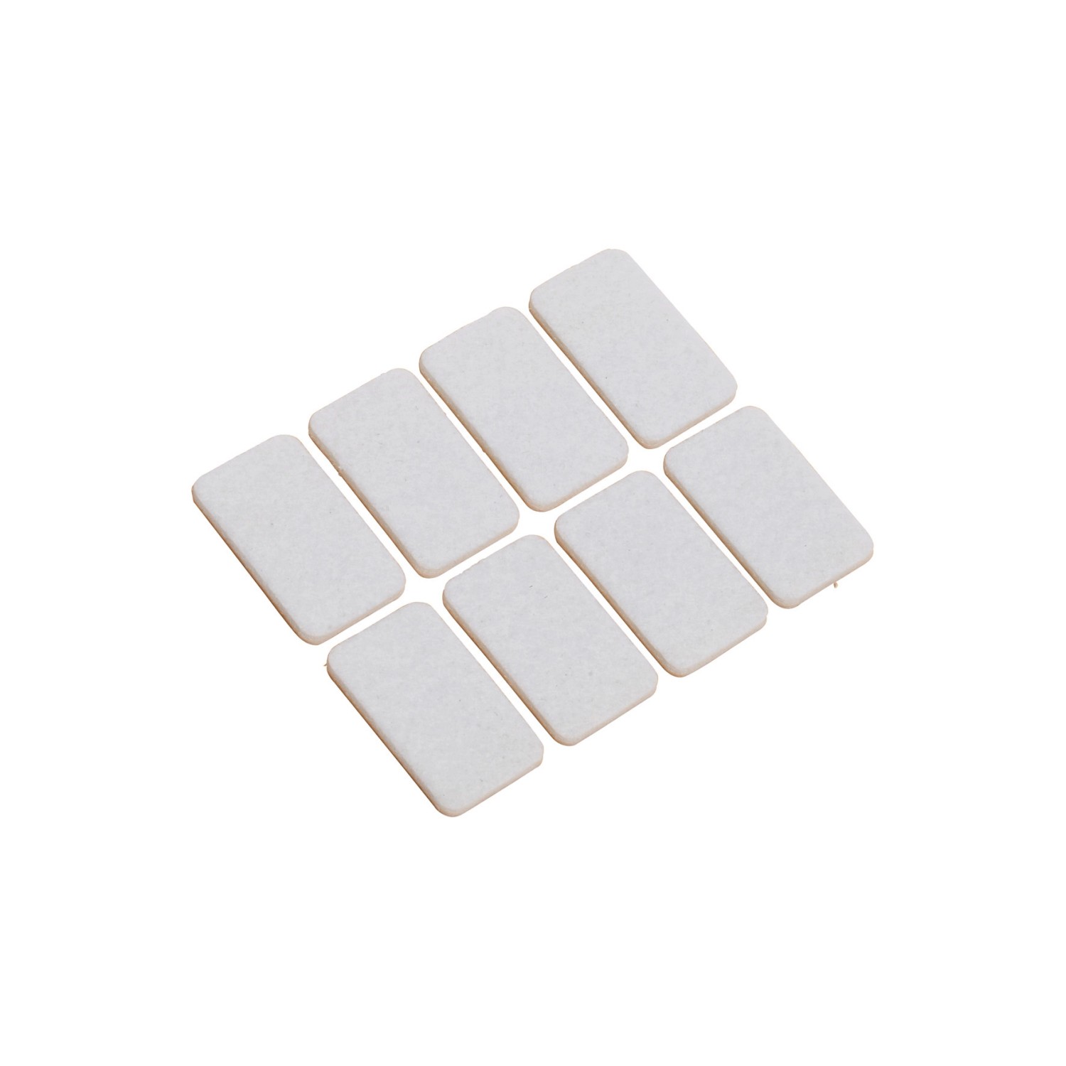 Bild von Filzgleiter Selbstklebend 22 mm x 36 mm 8 Stück Weiß