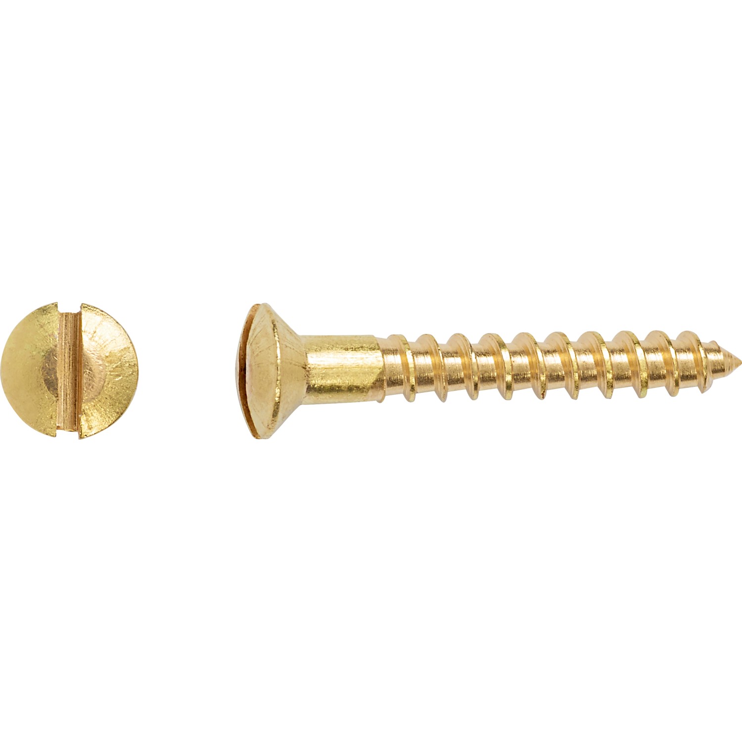 Bild von Linsensenkkopf Holzschraube Schlitz-Antrieb Ø 3,5 mm x 12 mm 20 Stück