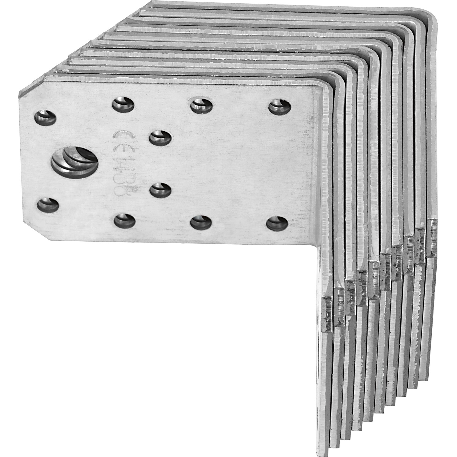 Bild von Winkelverbinder 70 mm x 70 mm x 55 mm Verzinkt 10 Stück