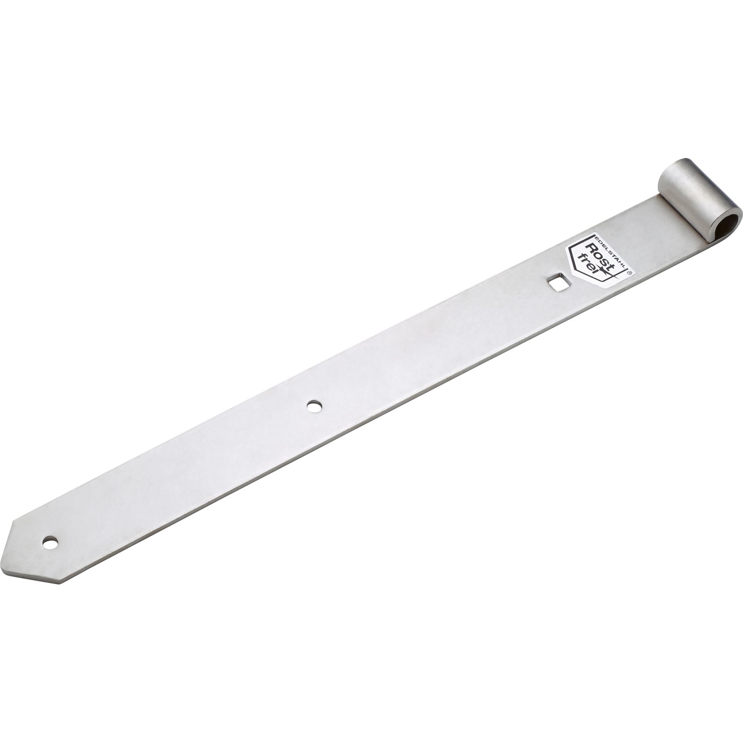 Bild von Ladenband Edelstahl mit Bolzenaufnahme 400 mm x 40 mm