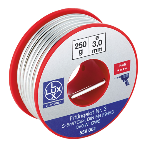 Bild von LUX Fittingslot 3 mm 250 g – Der ideale Partner für Weichlöten