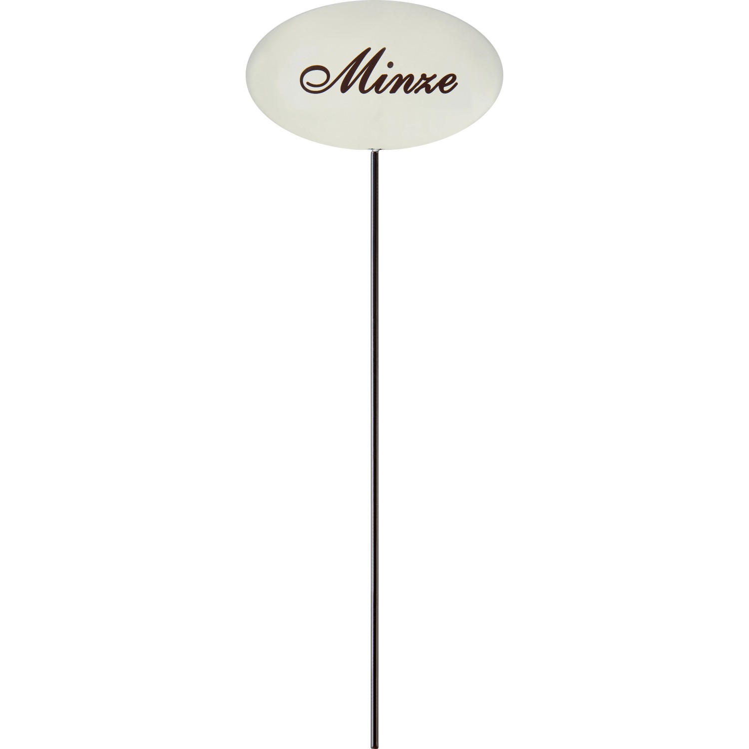 Bild von Kräuterstecker Emailleweiß 30 cm Minze