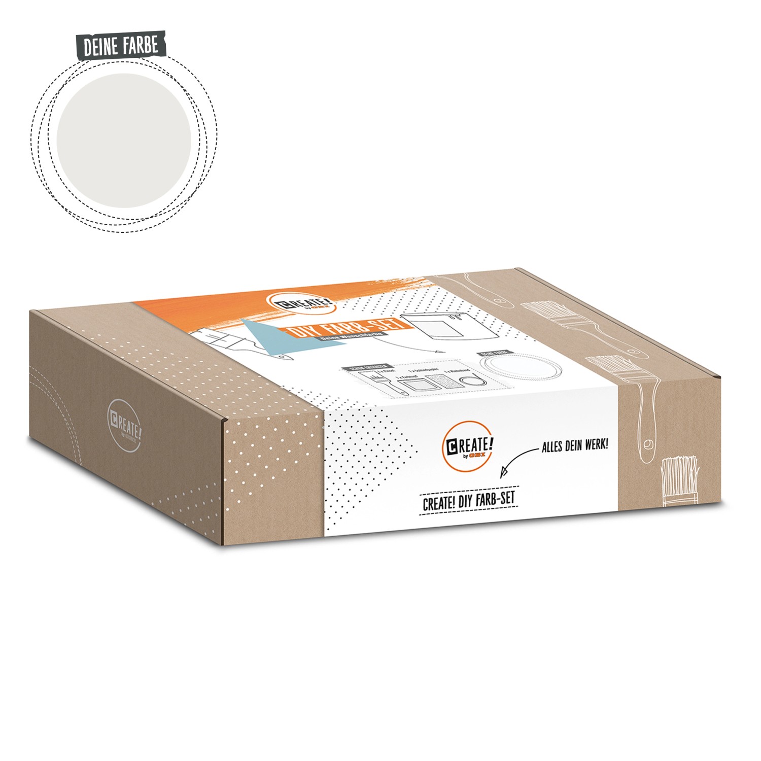 Bild von CREATE! by OBI DIY Farb-Set Baumwolle Satin Finish 125 ml