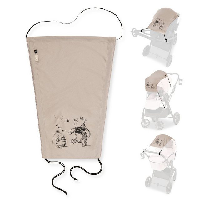 Bild von Hauck Kinderwagen-Sonnenschutzhülle Disney - Winnie the Pooh Beige, Sonnensegel für Kinderwagen Buggy Sonnenschutz Sonnenverdeck Babywanne