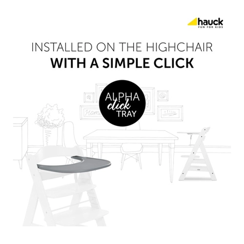 Bild von Hauck Tisch Tray für Hochstuhl Alpha+ White