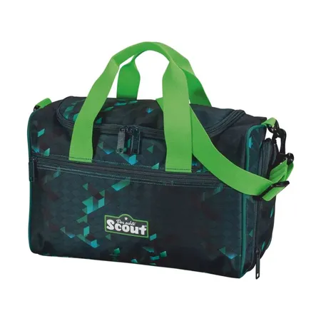 Bild von Scout® Sporttasche, Zweiwegereißverschluss, Seitentasche, 16 Liter, für Kinder, grün