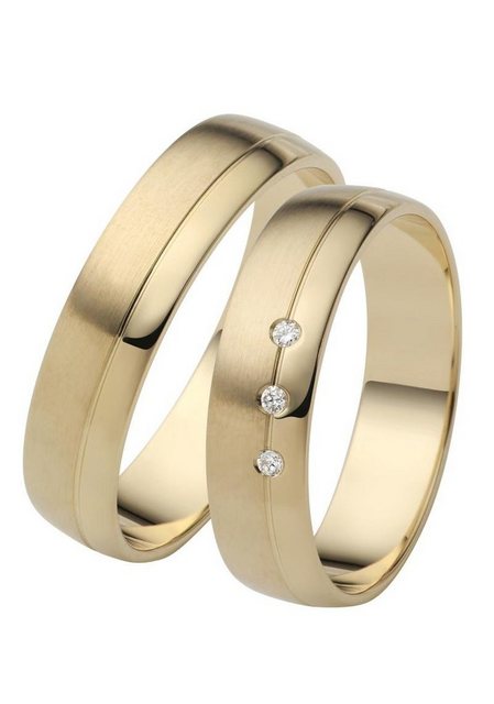 Bild von Firetti Trauring Schmuck Geschenk Gold 750 Hochzeit Ehering "LIEBE", Made in Germany, wahlweise mit oder ohne Brillanten