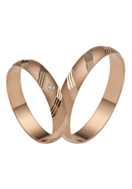 Bild von Firetti Trauring Schmuck Geschenk Gold 375 Hochzeit Ehering "LIEBE", Made in Germany, wahlweise mit oder ohne Brillanten