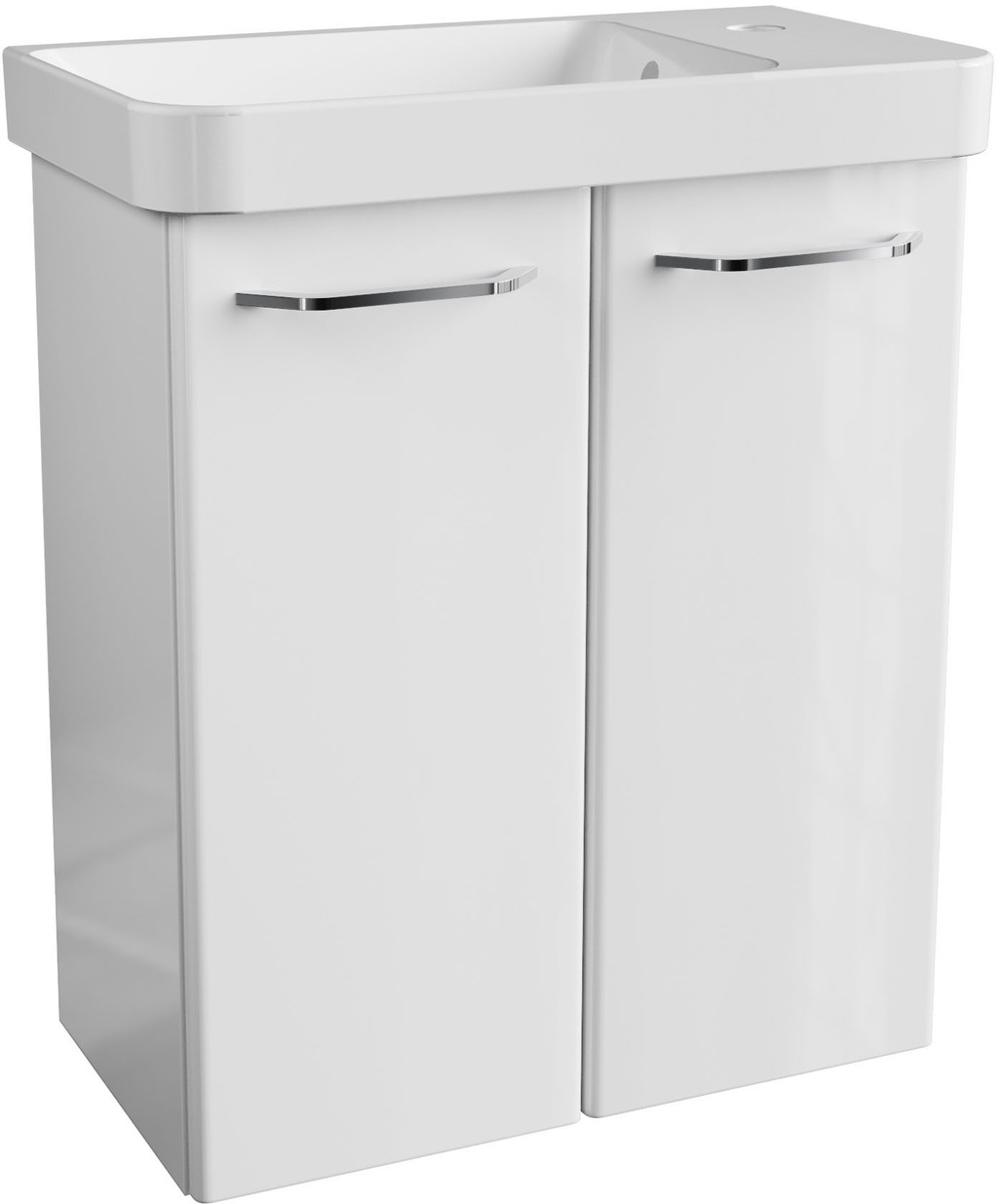 Bild von FACKELMANN Waschtisch Mini-Gäste-WC-Set MILANO (2-St., 2-teilig), Badmöbel, Breite 55cm