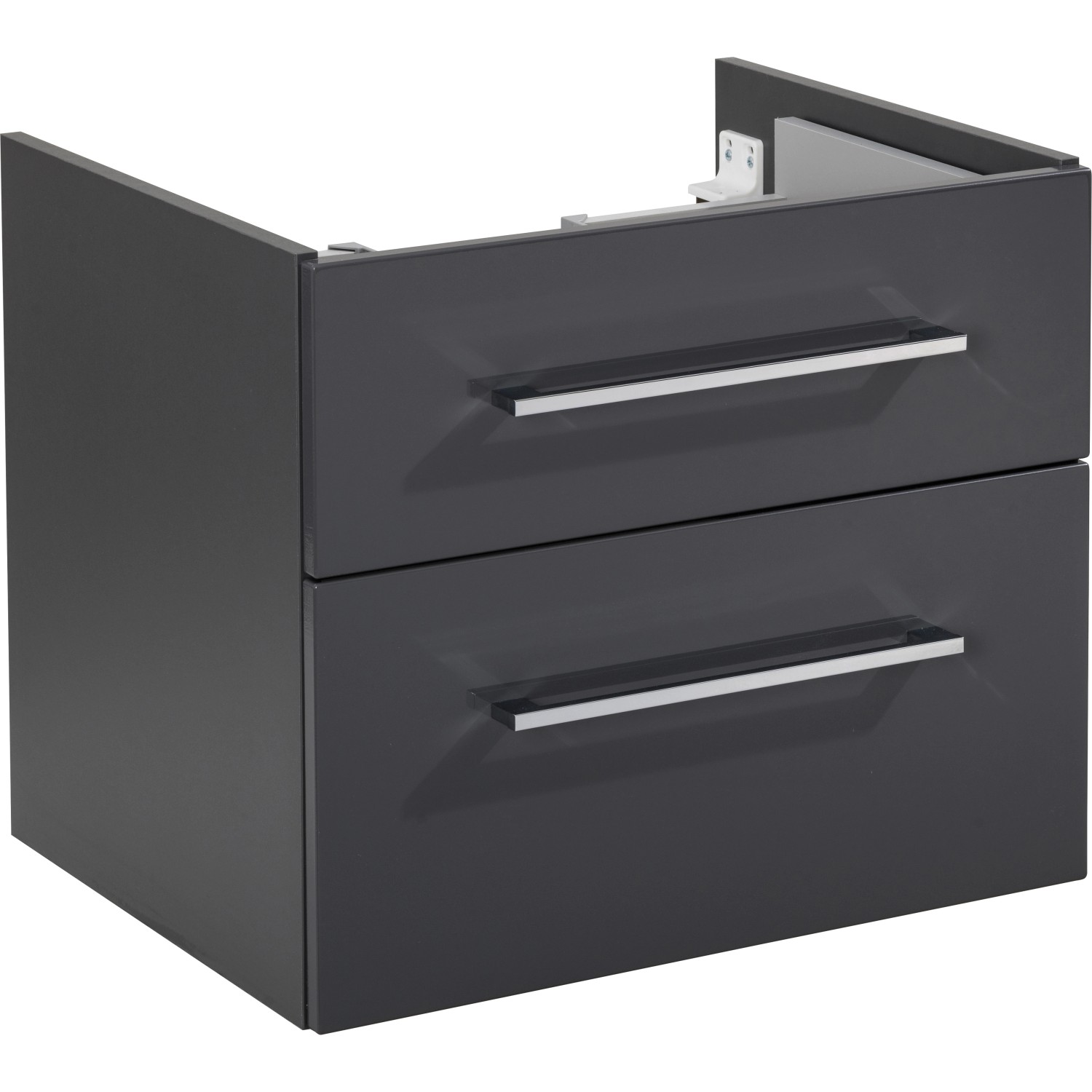 Bild von FACKELMANN Waschbeckenunterschrank HYPE 3.0 Waschtischunterschrank 60 cm, Badezimmer Schrank Anthrazit