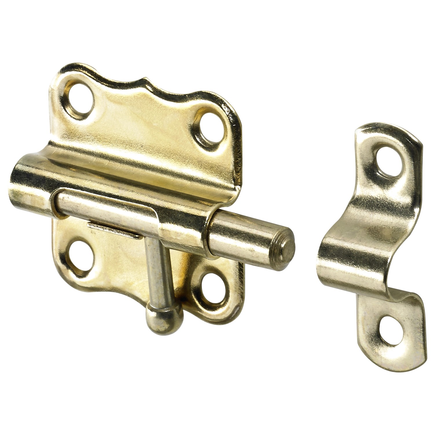 Bild von Hettich Grendelriegel 33 mm x 55 mm vermessingt