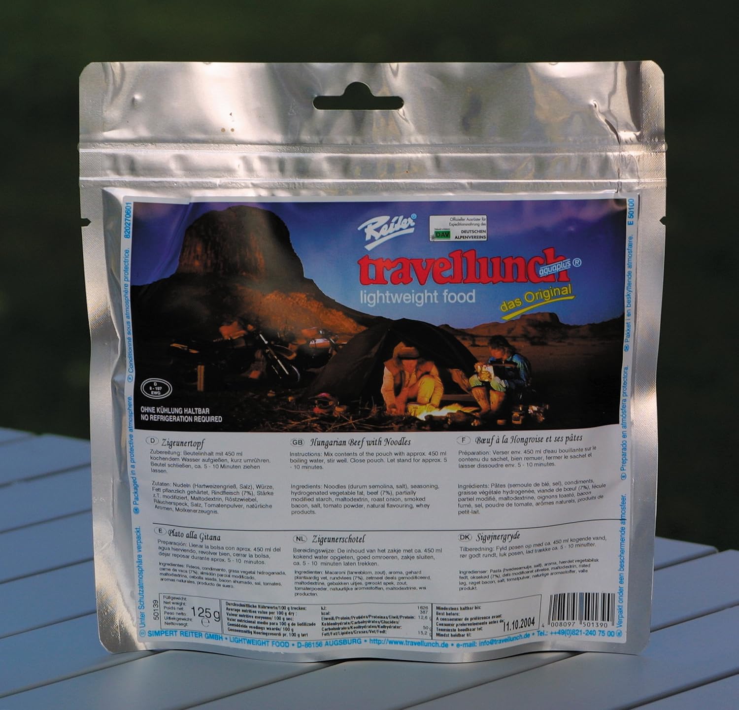 Bild von Travellunch Fertiggericht Reis mit Rindfleisch und Paprika Outdoor-Nahrung