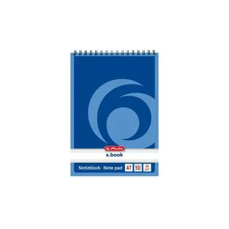 Bild von herlitz Spiralnotizblock x.book, DIN A7, 50 Blatt, liniert