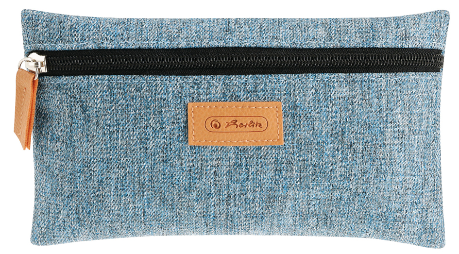 Bild von Herlitz Faulenzer flach Greenline RPET blau Polyester BxHxT 210x123x15