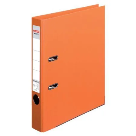 Bild von herlitz Ordner maX.file protect plus, Rückenbr.:50mm, orange DIN A4, Voll-PP-Kunststoffbezug, Kantenschutz, Einsteck- (10834869)