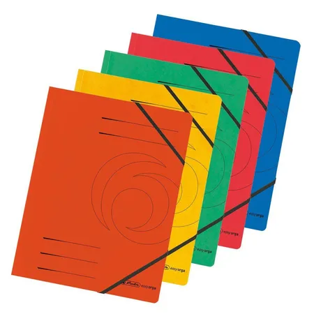 Bild von herlitz Eckspanner Easy Orga DIN A4 je 1x orange, gelb, grün, rot, blau