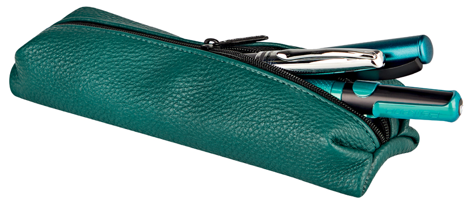 Bild von Herlitz Federtasche Schüleretui Faulenzer Origami Polyester 200x65mm Forest green.