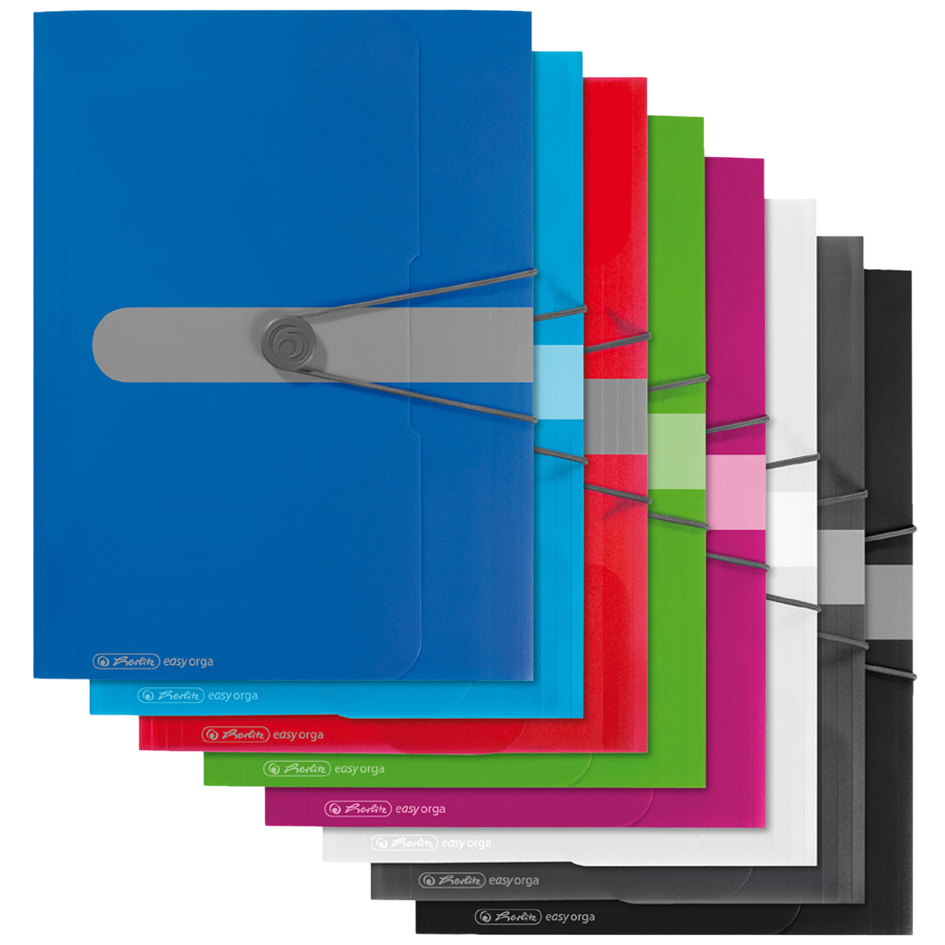 Bild von Herlitz, Mappe, Sammelmappe easy orga to go, A4, PP-Folie, beere opak, 3 Einschlagklappen, mit Verschlussknopf und G (A4, 1 x)
