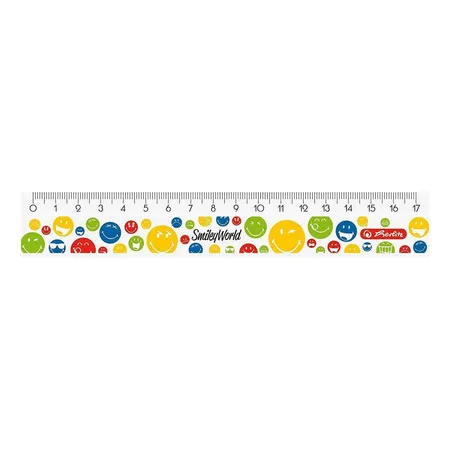 Bild von Herlitz Lineal 17cm Smiley World Rainbow