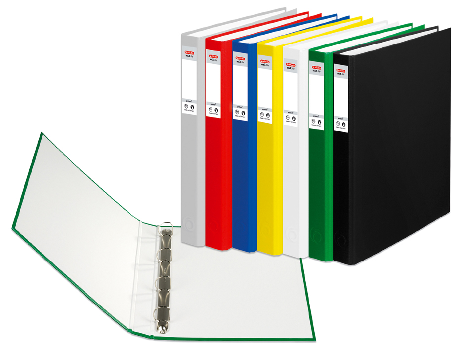 Bild von Herlitz Ringbuch maX.file pRotect A4, 1 Stück, 4-Ring-Kombi-Mechanik, 25 mm Füllhöhe, grün