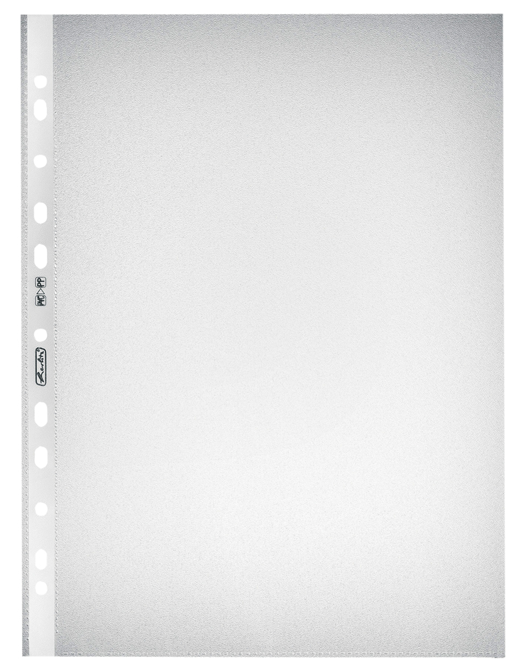 Bild von Herlitz Prospekthülle A5 Standard genarbt 10er, PP, 0,055 mm, transparent