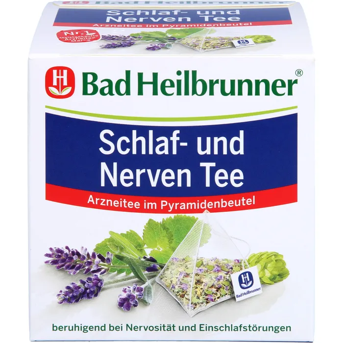 Bild von Bad Heilbrunner Schlaf- und Nerven Tee im Pyramidenbeutel, 3er Pack (3 x 15 Pyramidenbeutel)