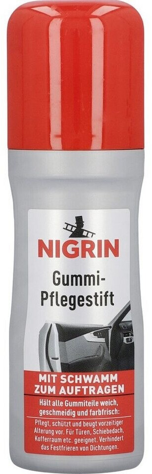 Bild von NIGRIN Gummi-Pflegestift, pflegt und schützt nachhaltig, geeignet für Türen, Schiebedach, Kofferraum, 75 ml