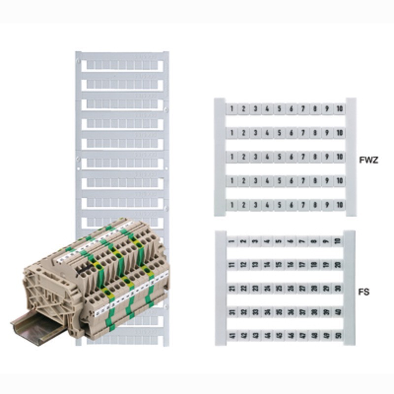 Bild von Weidmüller Klemmenmarkierer DEK 5 FSZ 61-70 0460660061 Weiß 500St.