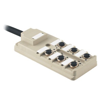 Bild von Weidmüller SAI-6-F 4P PUR 5M 9456470000 Sensor/Aktorbox passiv M12-Verteiler mit Metallgewinde 1St.
