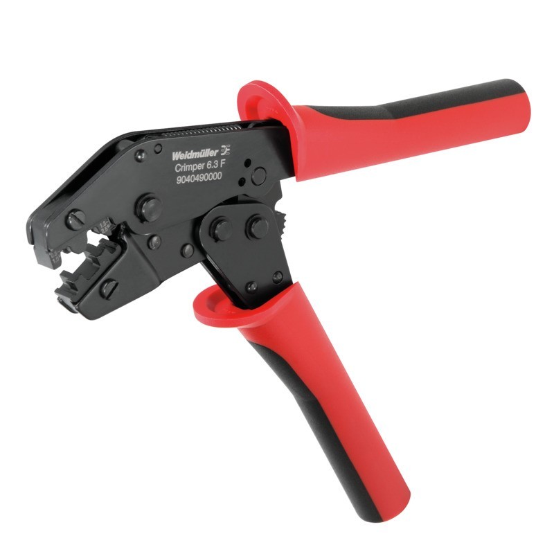 Bild von Weidmüller CRIMPER 6.3 F 9040490000 Crimpzange F-Stecker / -Hülsen 0.5 bis 6mm²