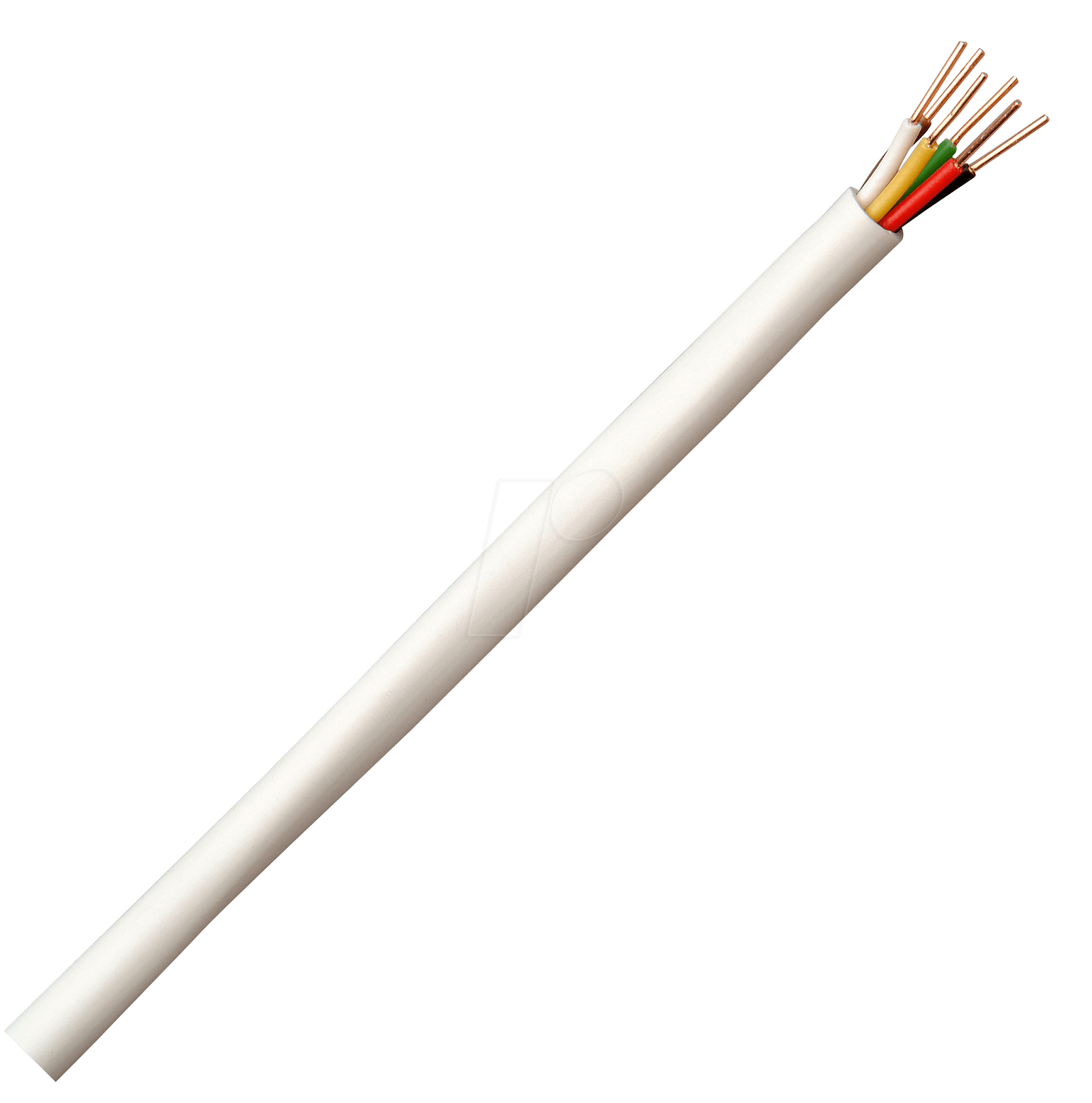Bild von Kopp 157525047 Klingel-Leitung YR, 6 x 0.8 mm, 25 m, weiß, Weiss