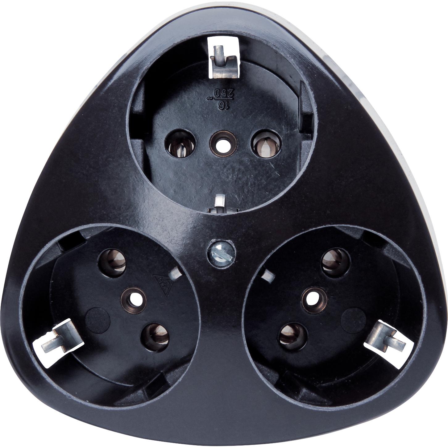 Bild von Kopp, Steckdose, Aufputz Steckdose 3-fach Standard schwarz