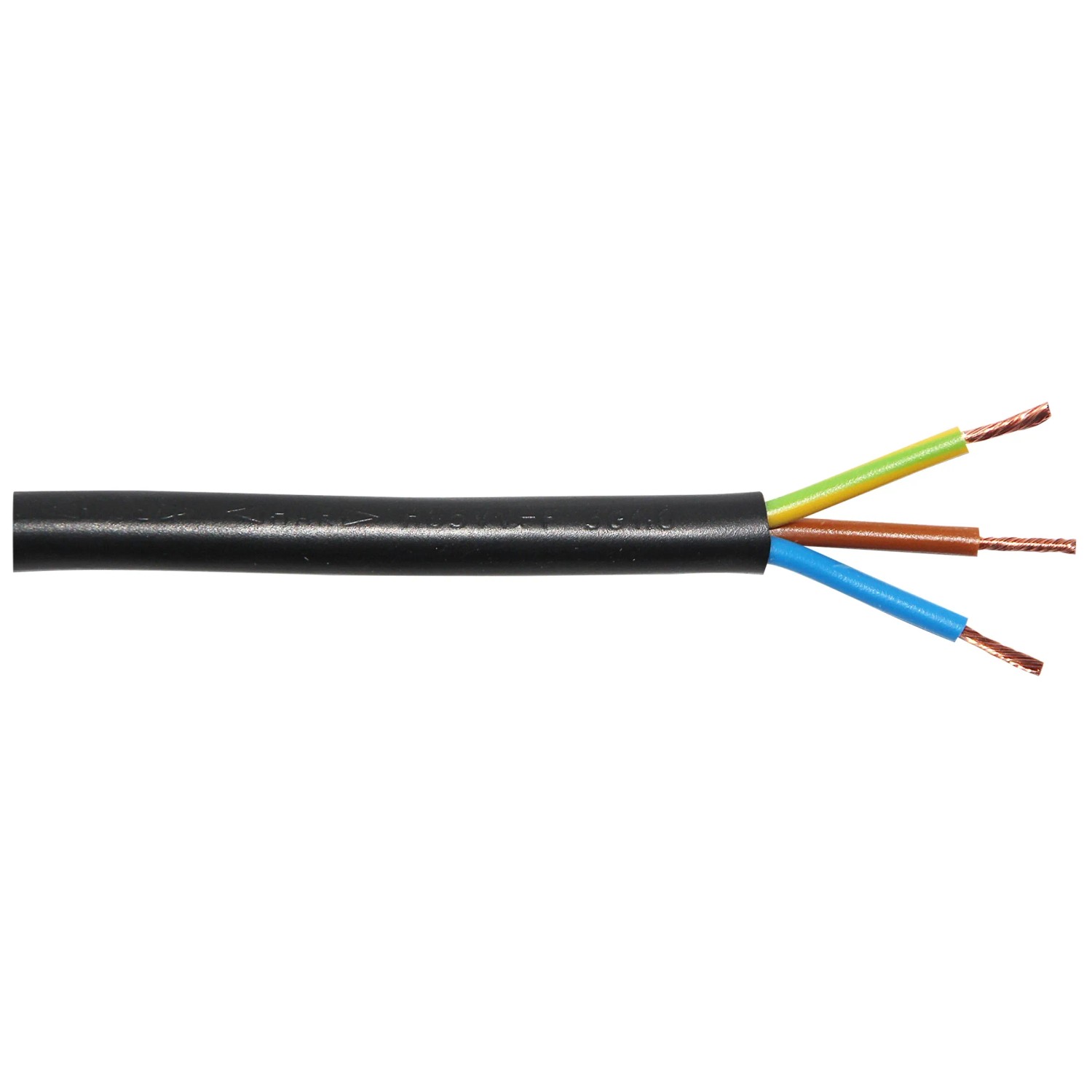Bild von Schlauchleitung H03VV-F 3 x 0,75 Schwarz 10 m