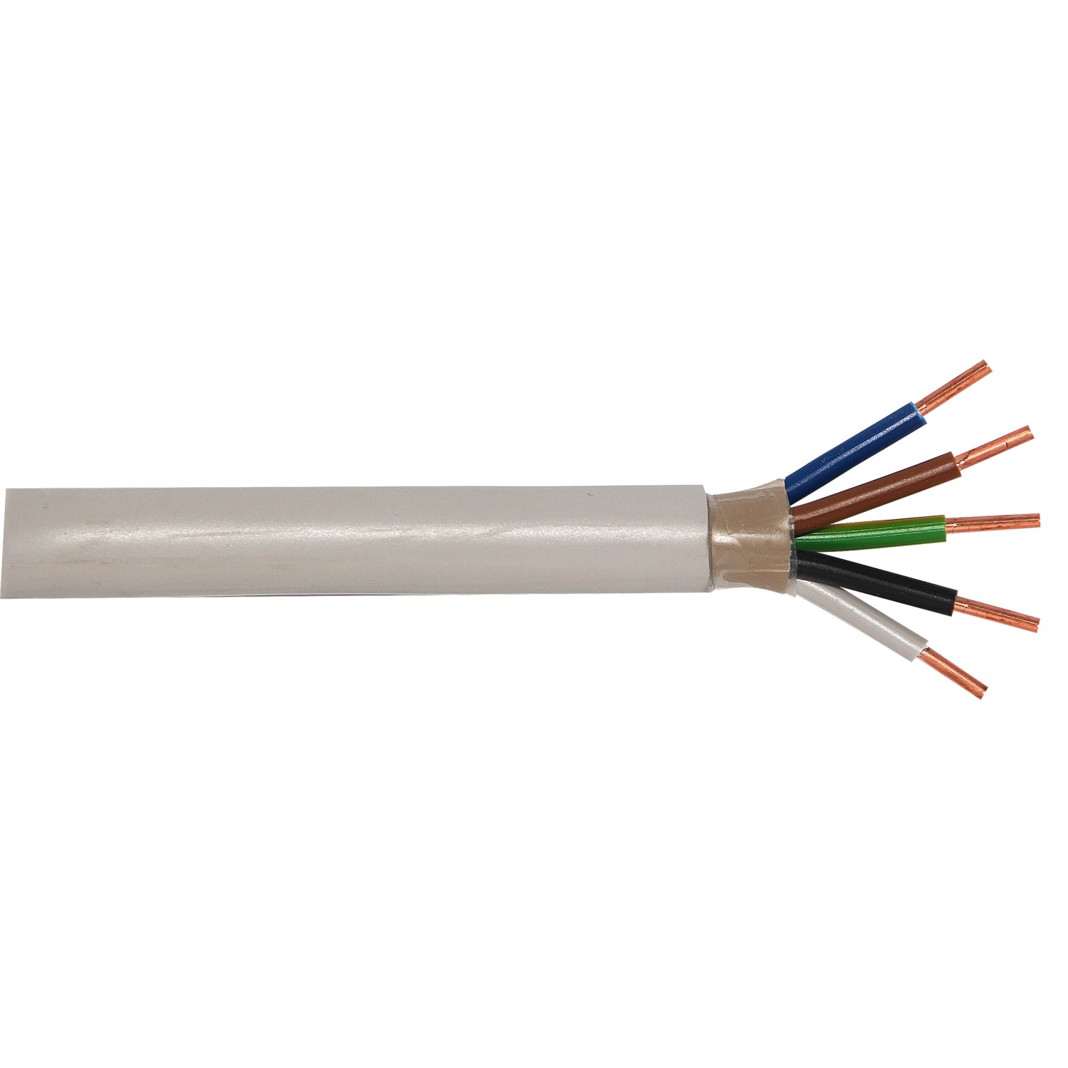 Bild von Mantelleitung NYM-J 5 x 1,5 Grau 5 m