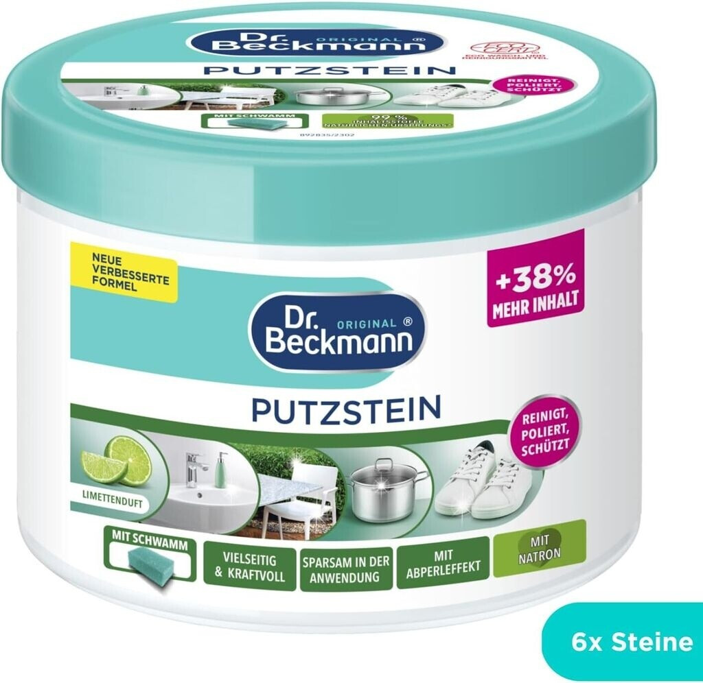 Bild von Dr. Beckmann 1x Putzstein, Universalreiniger für Haushalt, + Putzschwamm, 550 g Putzstein (1-St)
