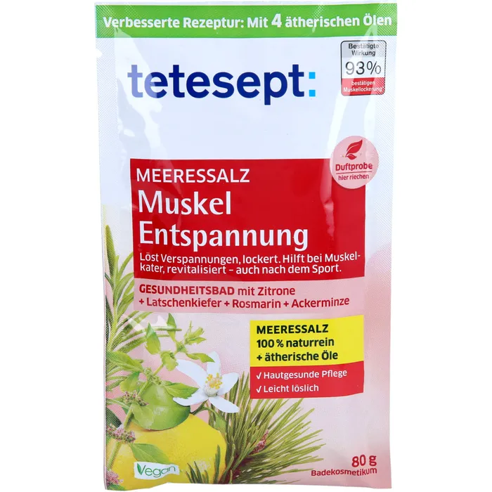 Bild von Tetesept Meeressalz Muskelentspannung 80 G - Badezusatz