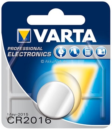 Bild von Varta CR2016 1er Blister 3V Batterie Lithium Knopfzelle 6016 VCR2016