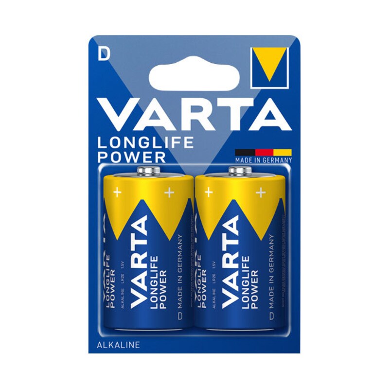 Bild von Varta LONGLIFE Power (2 Stk., D, 16500 mAh), Batterien + Akkus