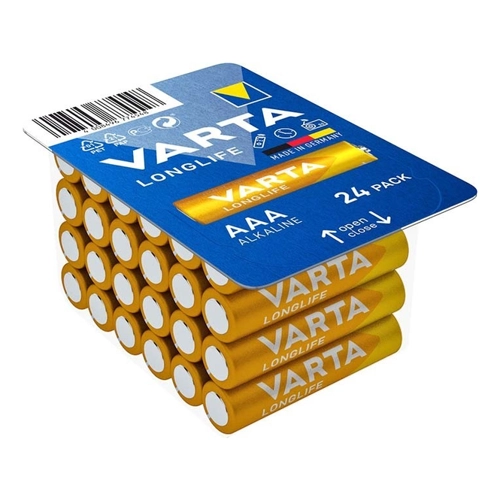 Bild von Varta 5x Longlife AAA Micro Alkaline Batterie im wiederverschließbaren 24er Big Box Blister LR03 MN2400 Ministilo 1,5 V 4103