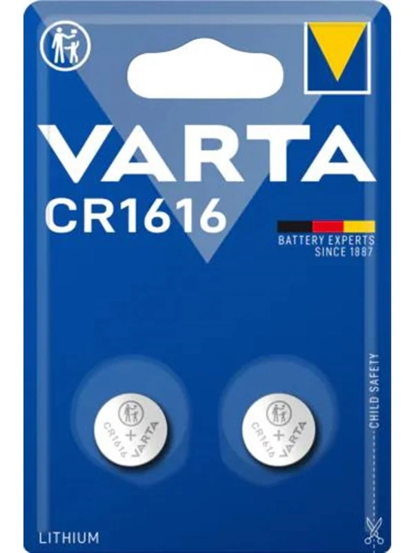 Bild von Varta Knopfzelle Electronics Lithium CR1616 3V 1Bli=2Stk 6616101402 (2 Stk., CR1616), Batterien + Akkus