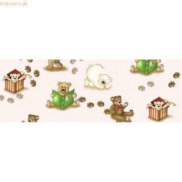 Bild von 5 x Ludwig Bähr Transparentpapier Rolle 115g/qm 50x61cm Kinderland Ted