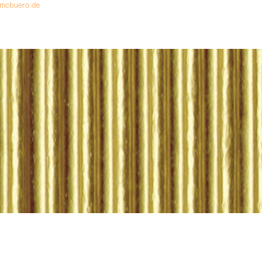 Bild von 10 x Ludwig Bähr Bastelwellpappe 260g/qm 50x70cm VE=10 Bogen gold
